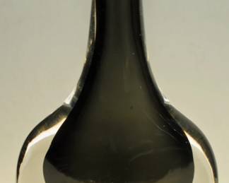 Sven Palmqvist blue sommerso glass vase Orrefors 1950s