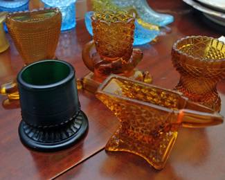FIGURAL GLASS TOOTHPICK HOLDERS