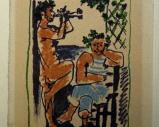 PABLO PICASSO MARCH 6, 1956 FAUBE ET MARIN - FAUN WITH SAILER 