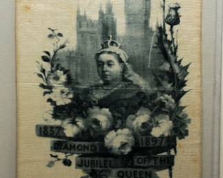 Vintage Queen Victoria 1897 Diamond Jubilee Silk Ribbon