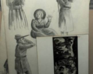 HOWARD CHURCH STUDIES FOR MURAL