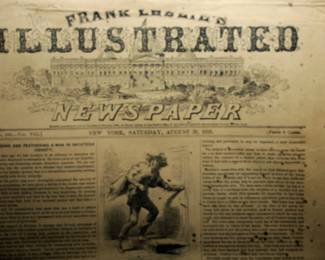 FRANK LESLES ILLLUSTRATED NEWSPAPER 1859