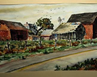 HOWARD CHURCH WATERCOLOR