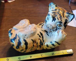 Mid-Century Italian Terracotta Tiger Cub