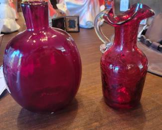 Crackle Glass and a Metropolitan Museum Pairpoint Reproduction