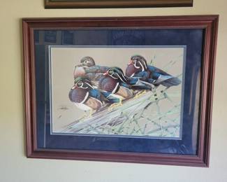 Art LaMay Signed and Numbered Print Wood Ducks
