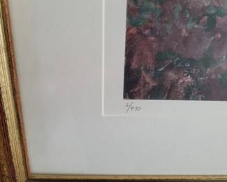 Signed and numbered print titled "Sky Cathedral" by the American landscape painter Eric Sloane (1905–1985)