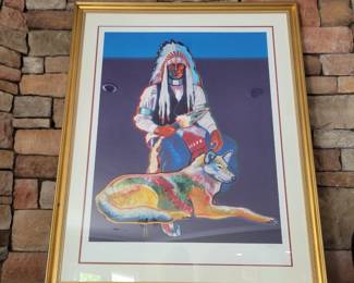 "Peace and Loyalty" by the late American artist John Nieto (1936–2018). The image was originally commissioned around 2001 as part of the Cultural Olympiad for the 2002 Salt Lake City Winter Olympics. Artist Signed