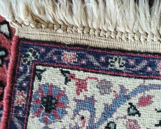 Details of knots on Handmade Persian Carpet