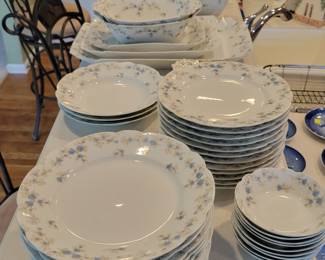 Large Set of Tressemanes & Vogt (T&V), Limoges, France, Dish Set,