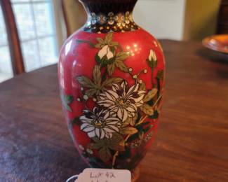 Antique Chinese Cloisonne Vase