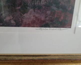 Signed and numbered print titled "Sky Cathedral" by the American landscape painter Eric Sloane (1905–1985)