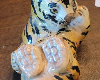 Mid-Century Italian Terracotta Tiger Cub