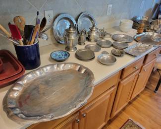 Large Collection of Pewter