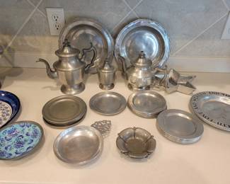 Collection of Vintage Pewter Items