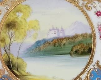 Hand Painted Nippon Wall Plates