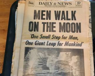 Daily News Man Walks on the Moon!