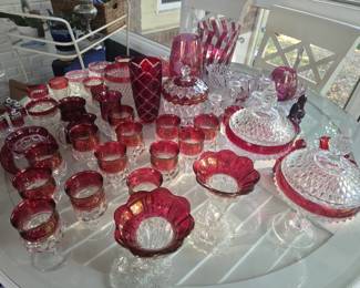 Ruby Flash and Indiana glass