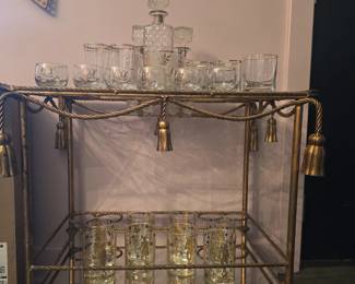 Italian Gilt tea cart