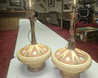 Bertolozzi ceramic table lamps