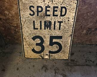 Speed limit sign