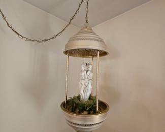 70s Oil drip Goddess swag lamp