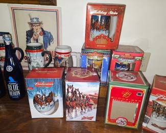 Budweiser Beer steins