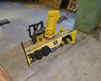 JD snow thrower attachment