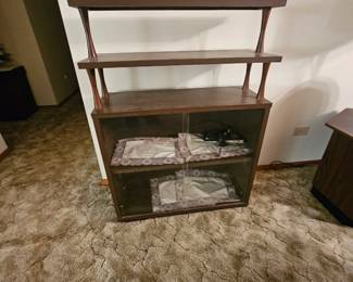 mid century curio cabinet