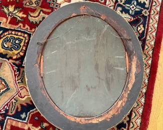 J2 - $225. Antique Gold Framed Portrait on Board. Measures 27" W x 32" Tall.