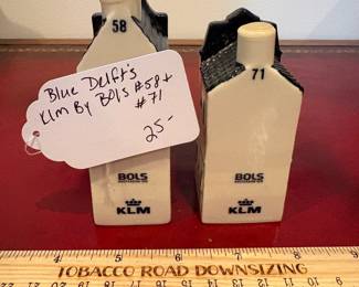 J63 - $25. Set of Blue Delft's KLM Bols. #58 & #71.