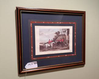 J174 - $30. "Returning From The Hunt" Print. Measures 14" x 18".