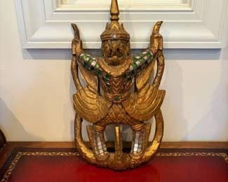 J55 - $40. Thai Wall Sculpture of Garuda (Phaya Krut).