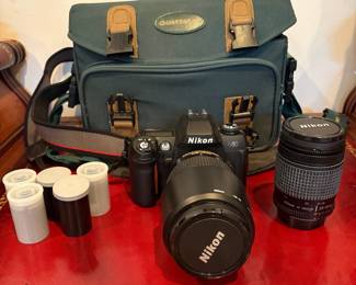 J57 - $150. Nikon N80 Camera. AF Nikkor 70 - 300 mm Lens. Nikkor 28 - 80 mm Lens. Camera is untested.