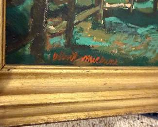 J131 - $150. Albert Michini "A Serene Moment" Original. Measures 11" w x 14" Tall.