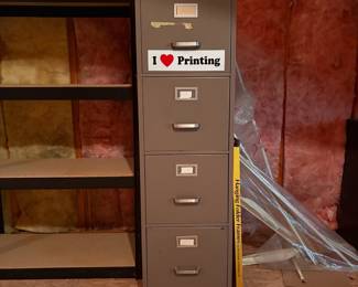 J92 - FREE Metal Filing Cabinet. Metal Filing Cabinet. Measures 15" W x 26.75" D x 51.1" Tall.