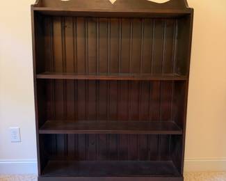 J145 - $75. Wooden Display Bookcase. Measures 43.5" x 10" x 58.5" tall.
