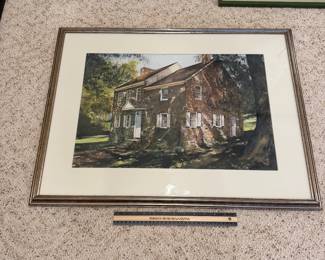 J186 - $95. Large Nancy Cunningham Watercolor. Measures 29" x 22"