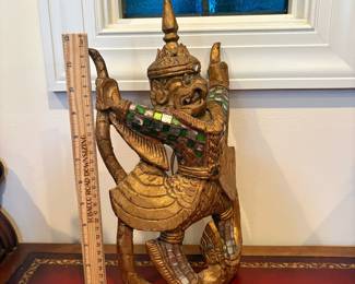J55 - $40. Thai Wall Sculpture of Garuda (Phaya Krut).