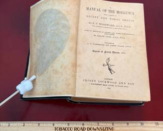 J14 - $65. 1890 A Manual of The Mollusca by Ralph Tate.