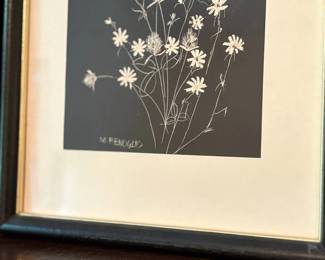 J4 - $25. Set of 2 By M. Fenoglio Prints. Measures 8.75in x 10.75in.