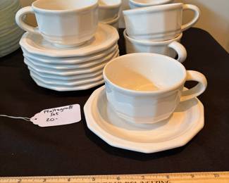 J113 - $20. Pfaltzgraff Mug and Saucer Set. 8 - Mugs & 8 Plates.