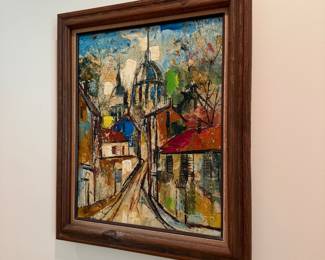 J3 - $500. Jean - Claude Mayodon Original Oil On Canvas. Measures 20.5" W x 25" Tall.