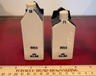J63 - $25. Set of Blue Delft's KLM Bols. #58 & #71.