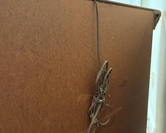 J71 - $60. Vintage Lighted Curio Cabinet. Measures 41.5" x 14.25" x 30.25".