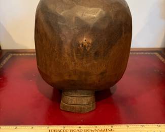 J62 - $28. Hand Carved Wood Skull.