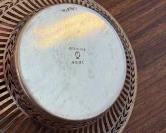 J191 - $120. Small Sterling Bowl. Weighs 53 grams.