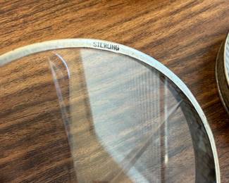 J199 - $40. Set of 5 Sterling Rimmed Coasters