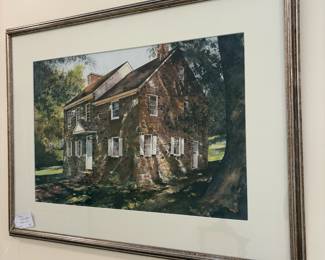 J186 - $95. Large Nancy Cunningham Watercolor. Measures 29" x 22"