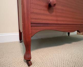 J74 - $225. Beautiful Antique Dresser with Mirror. Excellent Condition - all drawers slide. Measures 43" W x 21.5" D x 68" Tall.
